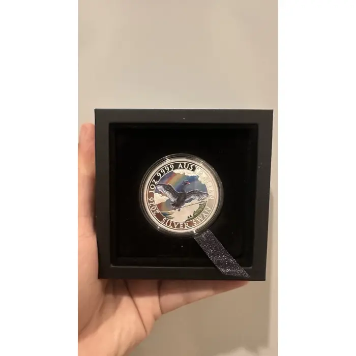 2026 ANDA MONEY EXPO $1 Australian Swan 1oz Silver Proof Coloured