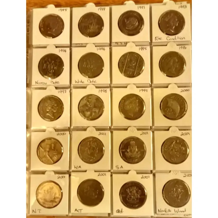 Full set 50c Coins