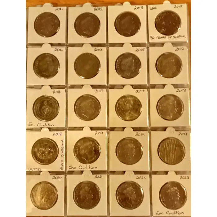 Full set 50c Coins