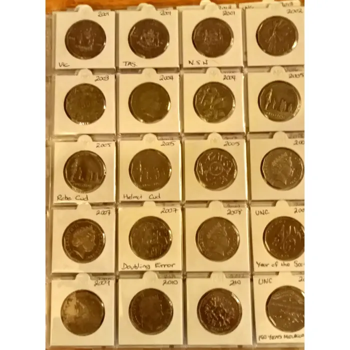 Full set 50c Coins