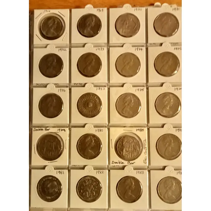 Full set 50c Coins
