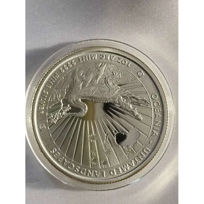 2024 Untamed Landscapes Crocodile 1 Troy OZ SILVER 