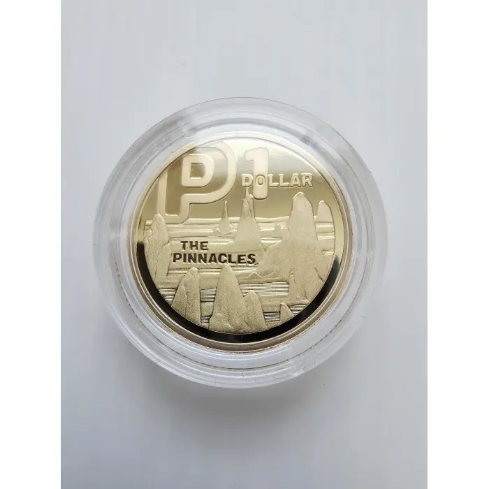2022 GREAT AUSSIE COIN HUNT 3 "P - THE PINNACLES" $1 proof coin in capsule.