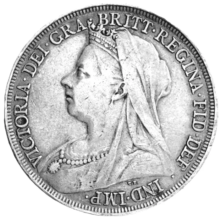 ENGLISH 1895 LIX Victoria Crown (S3937) aVF/VF