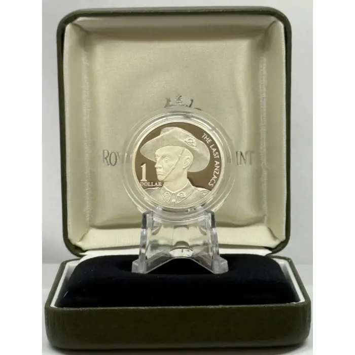 1999 The Last Anzacs $1 Fine Silver Proof Coin