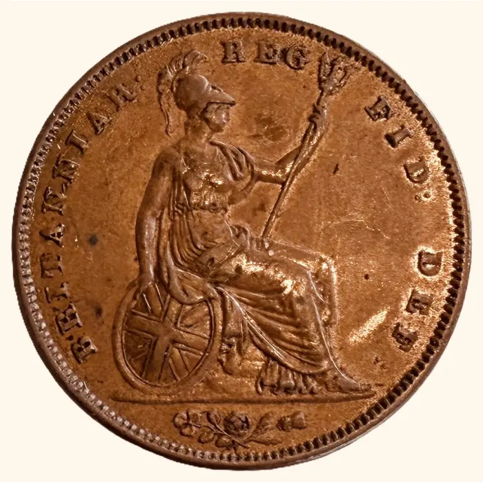 ENGLISH 1841 Victoria Penny OT (S3948) EF