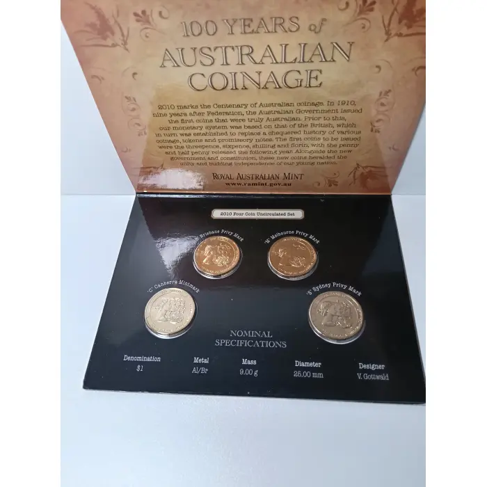 2010 100 years of Australian coinage  Mint set