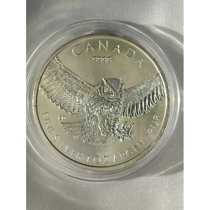 2015 Canadian silver owl coin 1 Oz silver 
