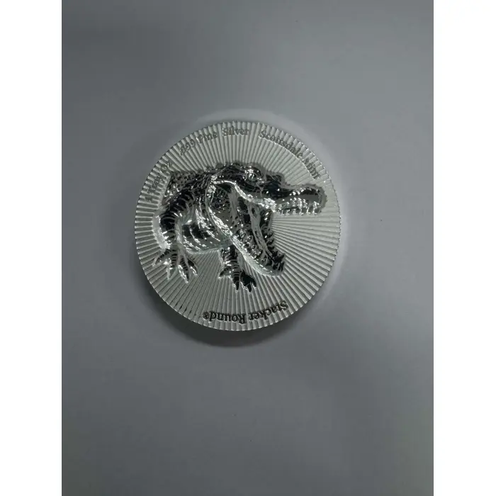 1 oz Silver Scottsdale Mint Crocodile Stacker Round 