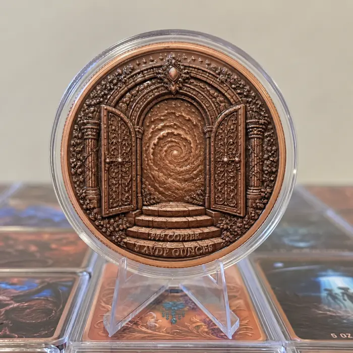 2026 Gateway to Infinity 5 Oz .999 Copper Colourised Art Round In Capsule