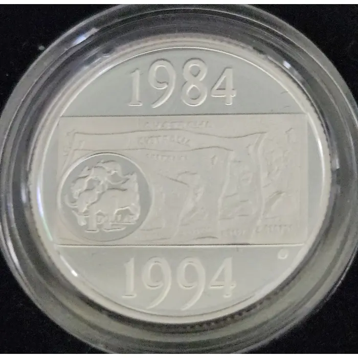 2010 $1 100 Years of Australian Coinage Silver Proof – B Privymark 