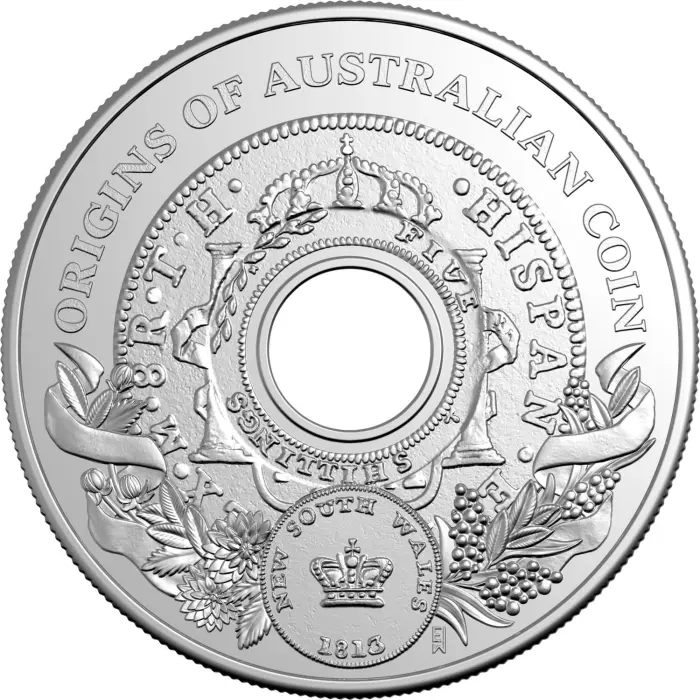 2026 $1 Origins of Australian Coin - Tribute to the Holey Dollar $1 UNC Coin