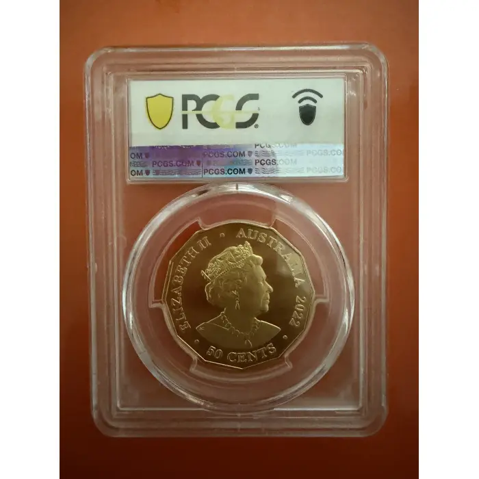 2022 Royal Australian Mint Commonwealth Games Birmingham Gilt 50c – PCGS MS69