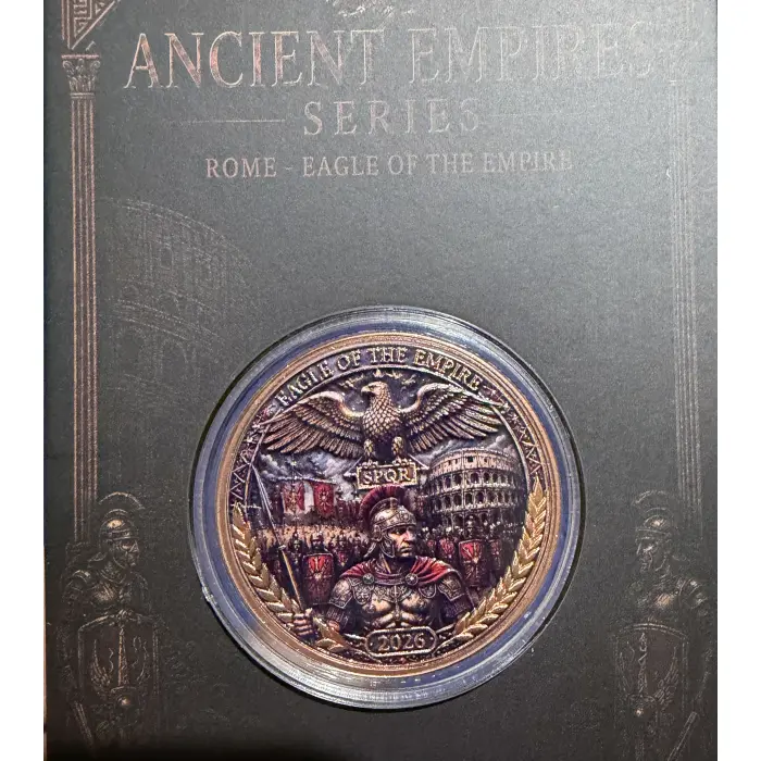 Ancient Empires – Rome 1oz Copper Round in Collectors Card