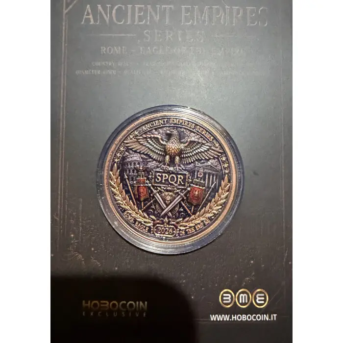 Ancient Empires – Rome 1oz Copper Round in Collectors Card