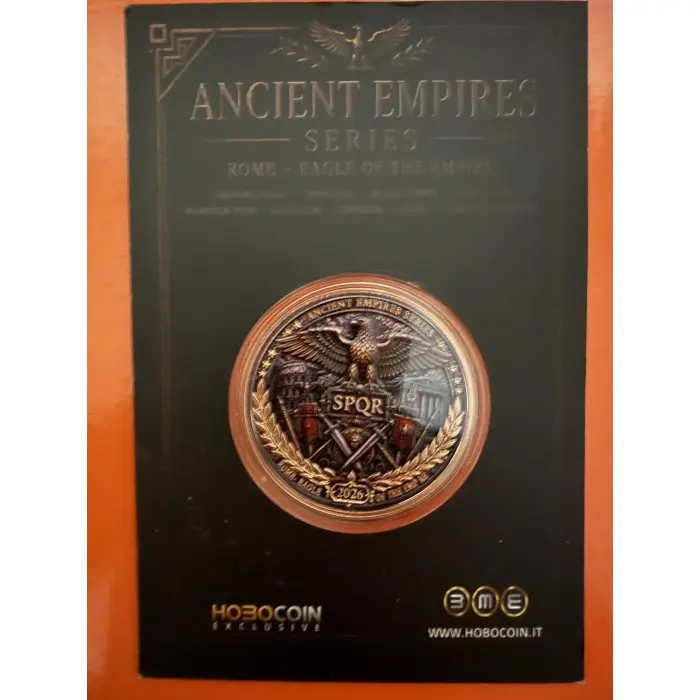 Ancient Empires – Rome 1oz Copper Round in Collectors Card