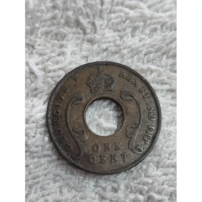 1923 East Africa 1 Cent Coin – King George V
