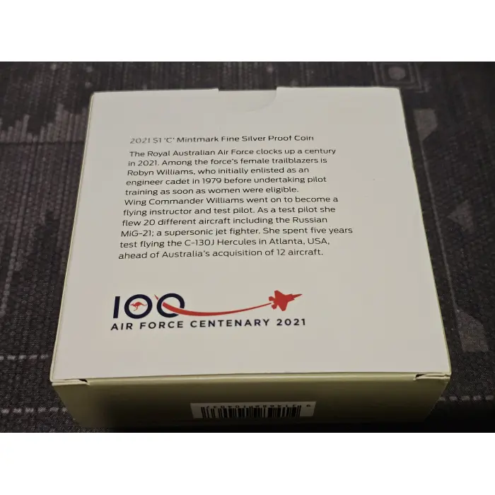 2021 $1  'C ' Mintmark Fine Silver Poof Coin  - Heroes of the Sky