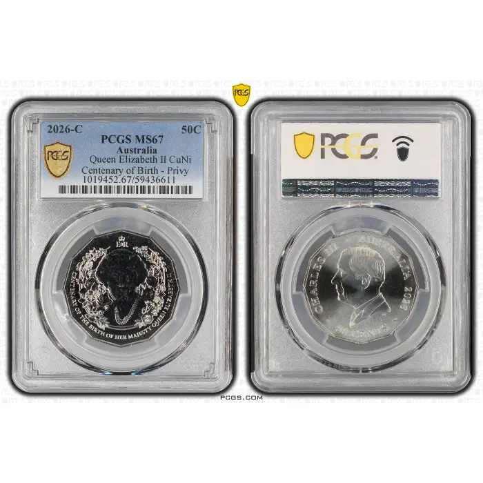 2026-C 50C Queen Elizabeth II CuNi Centenary of Birth - Privy