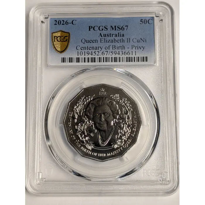 2026-C 50C Queen Elizabeth II CuNi Centenary of Birth - Privy