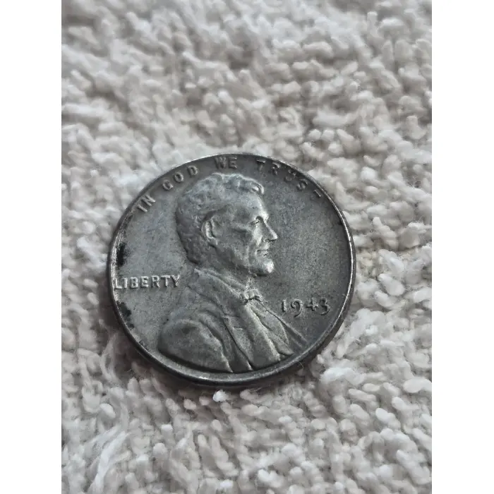 1943 Steel Lincoln Wheat Penny – WWII Historic US Coin