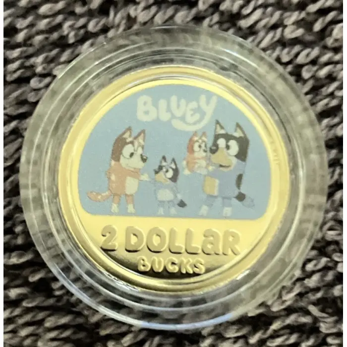BLUEY 2026 $2 COLOURED ALBR PROOF COIN