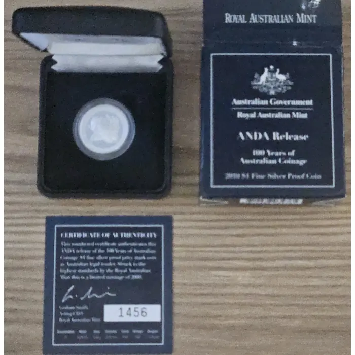 1994 Australian $1 Sydney Coin Fair Issue silver proof. 