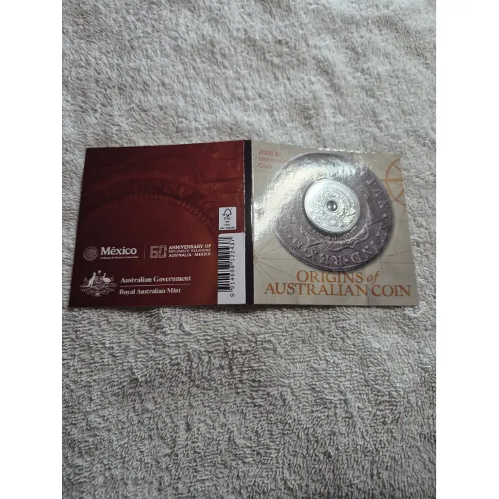 2026 $1 Uncirculated Coin – Origins of Australian Coin: 'Holey Dollar'