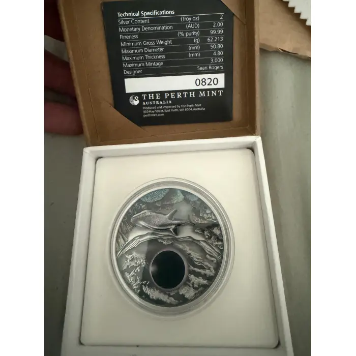  2023 NINGALOO ECLIPSE – 2oz SILVER ANTIQUED COLOURED COIN