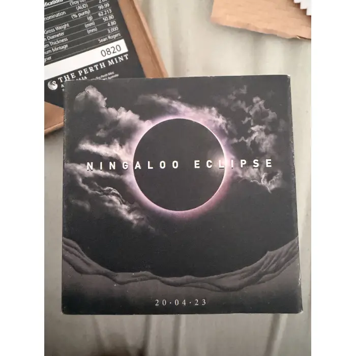  2023 NINGALOO ECLIPSE – 2oz SILVER ANTIQUED COLOURED COIN