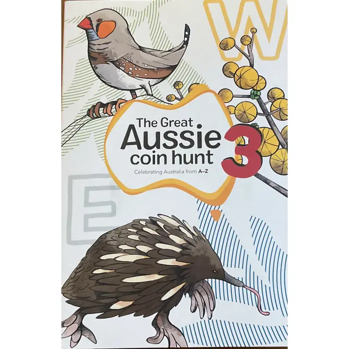 2022 GREAT AUSSIE COIN HUNT 3 - FOLDER 26 $1 COINS - INC. X ‘CRUX’ COLOURED COIN