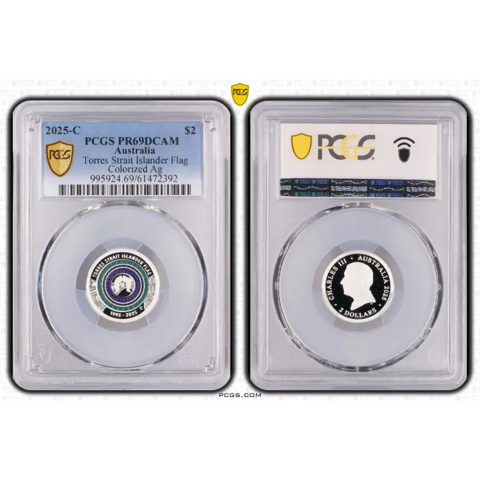 2025 C-Mint Torres Strait Island Colorized Silver Proof PR70DCAM
