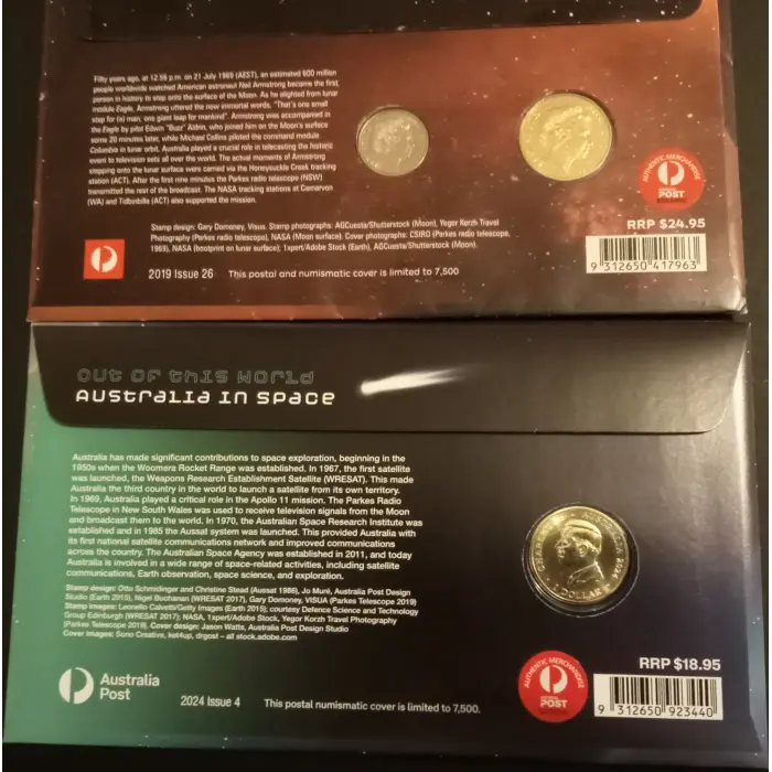 Moon Landing 1969 PNC & Australia in Space
