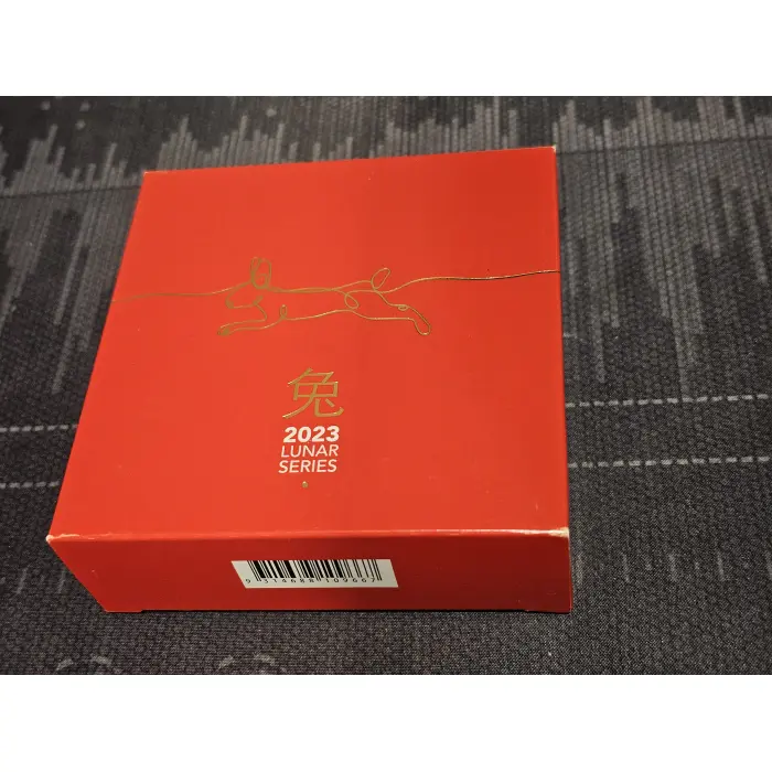 2023 $5 Domed Fine Silver Proof Coin – Year of the Rabbit RAM