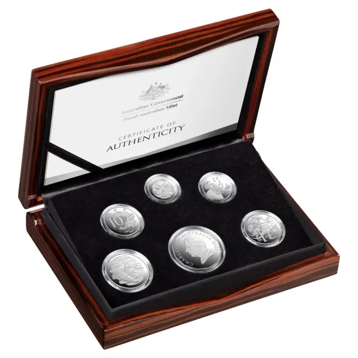 2025 HM King Charles III 6 Coin Fine Silver Proof Set RAM Mintage 2025