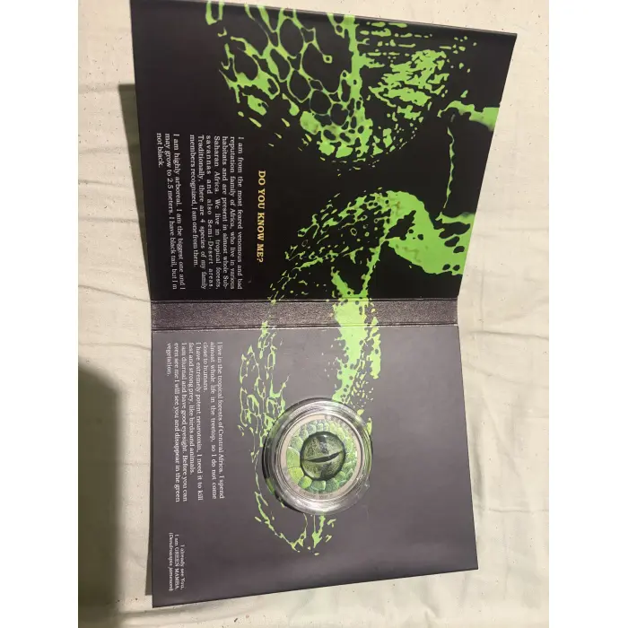 🐍🔥 FOR SALE – 2021 GREEN MAMBA “I SEE YOU” SILVER COIN – ONLY 1,000 WORLDWIDE!