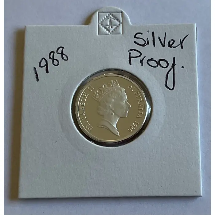 1988 $2 SILVER PROOF COIN - FIRST YEAR ‘HH’ INITIAL