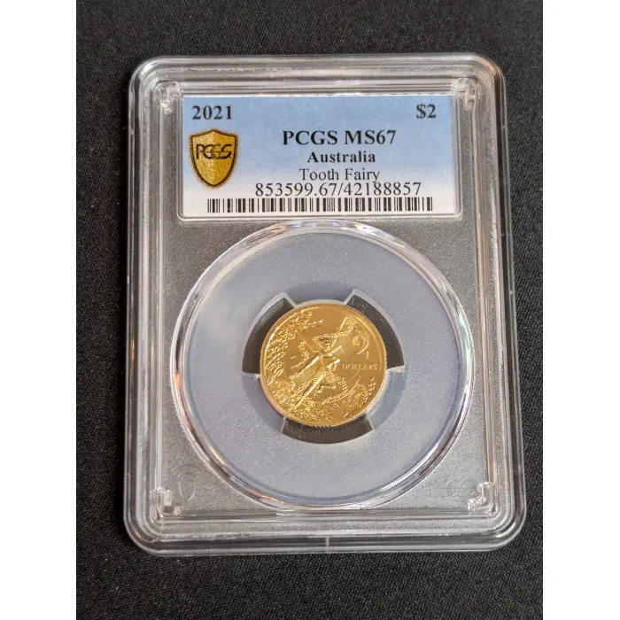 MS67 $2 2021 Tooth Fairy PCGS 