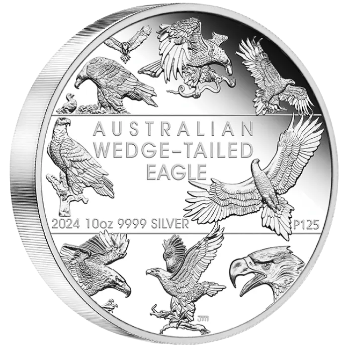 2024 Australian Wedge-Tailed Eagle 10th Anniversary 10oz 9999 Silver Proof Coin