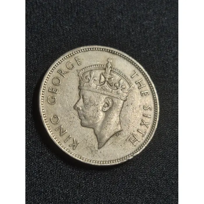 1950 Mauritius 1 Rupee – King George VI (Colonial Pre-Decimal Coin)