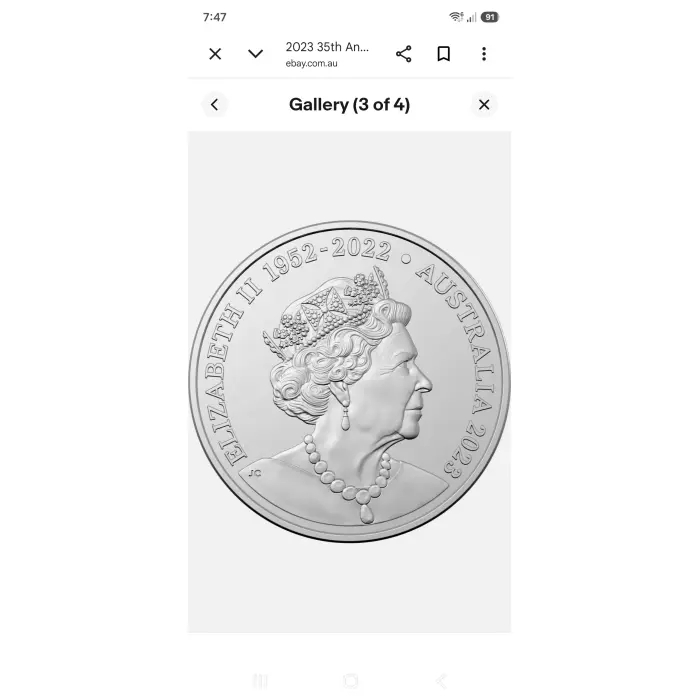 Edward the Emu 35th edition book with coin