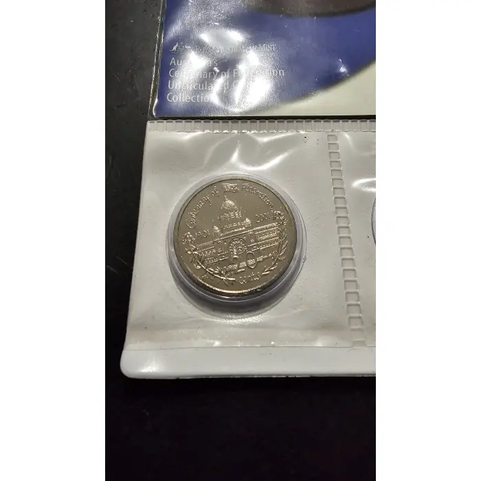 2001 Royal Australian Mint Centenary of Federation 2-Coin Uncirculated Set – Vic
