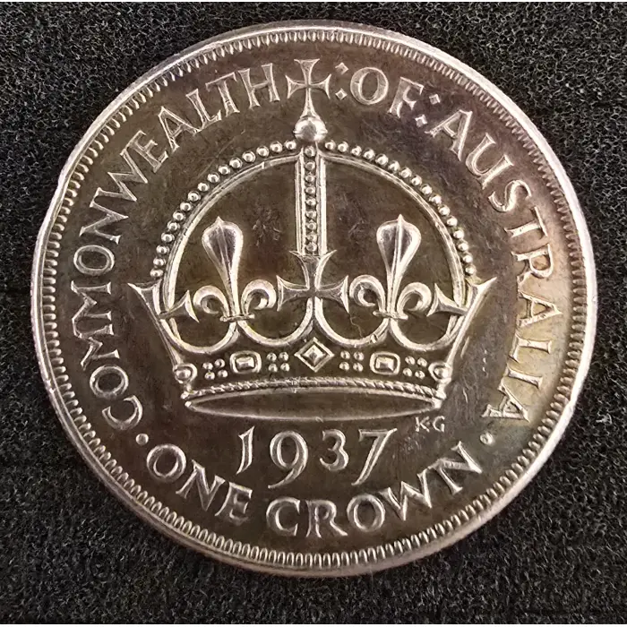 1937 Toned Australian Crown