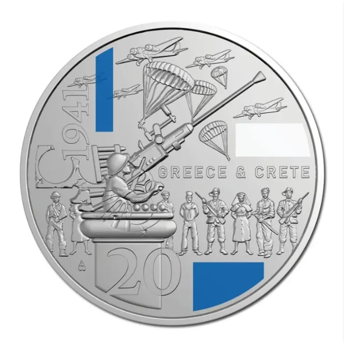 1941: Service Amid Strife - 20c Coin - Greece & Crete