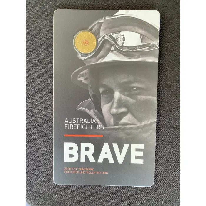 2020 Australian firefighters $2 coin Brave C mint mark
