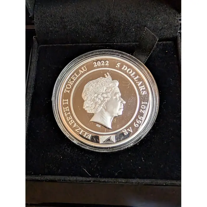 2022 The Queens platinum Jubilee $5 1oz silver proof coin 
