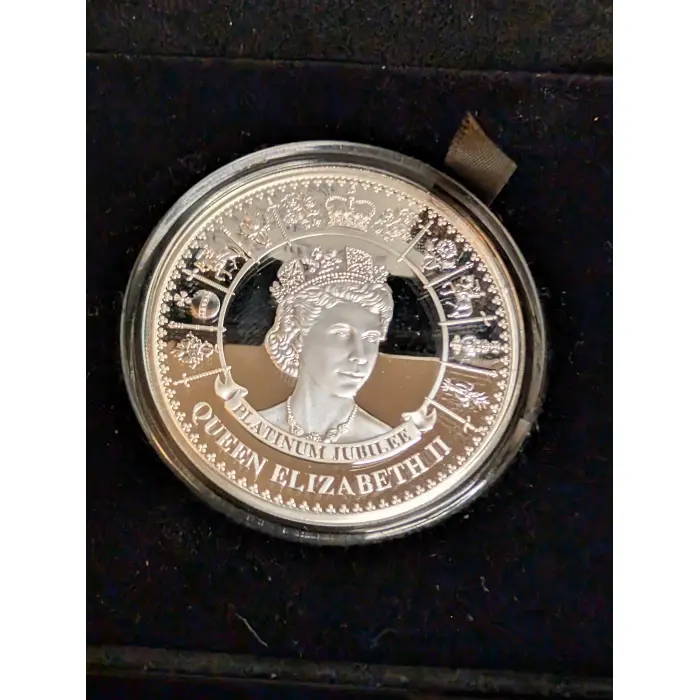2022 The Queens platinum Jubilee $5 1oz silver proof coin 