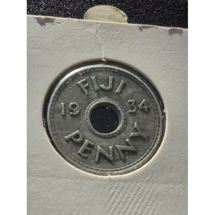 ​1934 Fiji 1 Penny – King George V (Key First-Year-of-Issue)