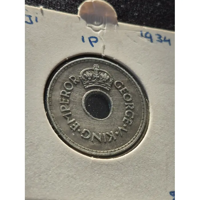 ​1934 Fiji 1 Penny – King George V (Key First-Year-of-Issue)