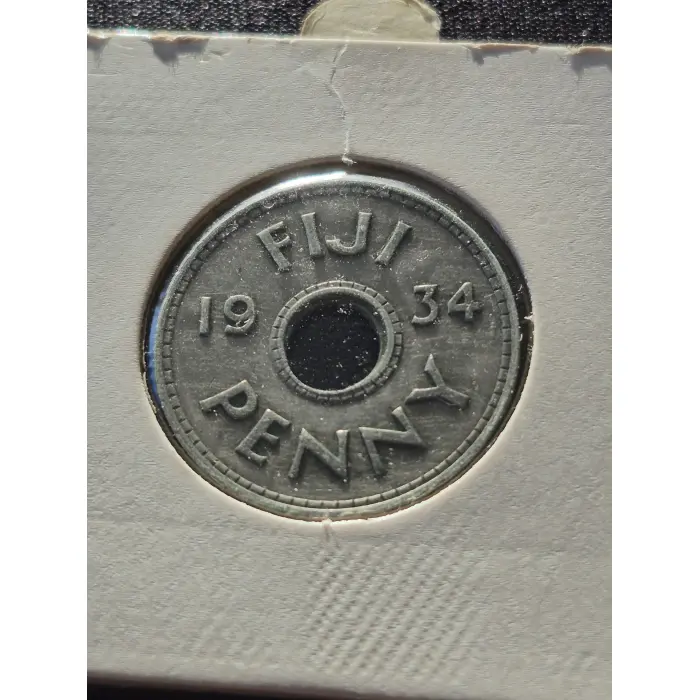 ​1934 Fiji 1 Penny – King George V (Key First-Year-of-Issue)